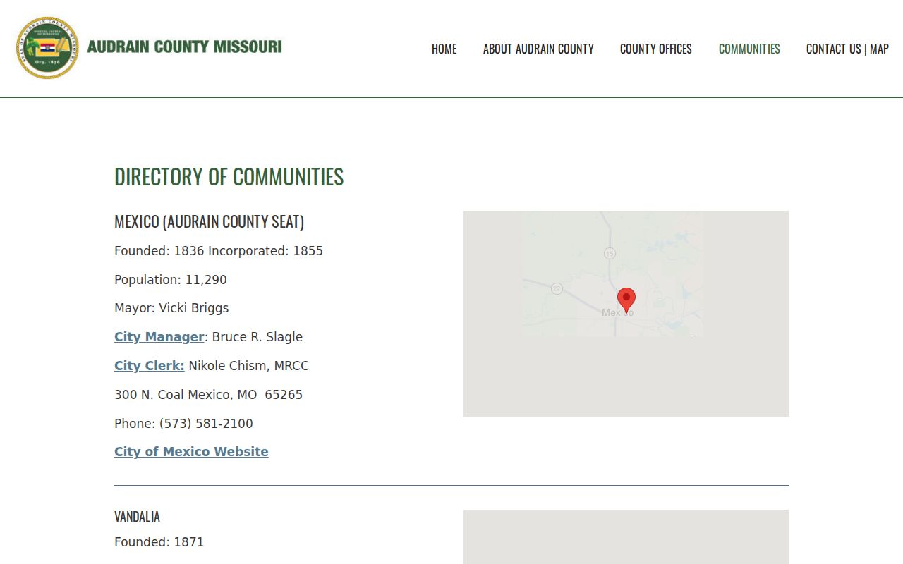 Audrain County traffic warrant search community directory